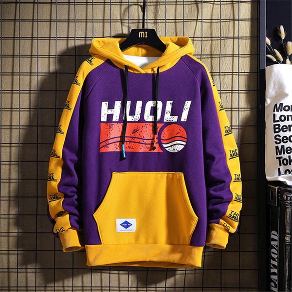 

hoodies & sweatshirts men's spring autumn jacket tide brand ins pullover japanese large size men's jacket hoodie casual clothes, Black