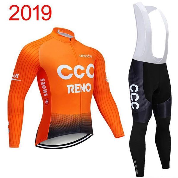 

2020 ccc team men cycling jersey ropa ciclismo cycling clothing road bike clothes mtb bicycle jersey long sleeve sports uniform y040705, Black;red
