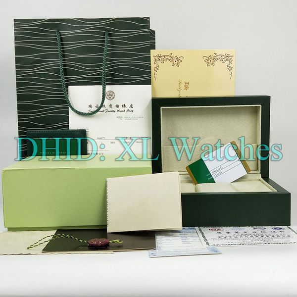 

Бесплатная Доставка Роскошные Зеленые Часы Оригинальные Коробки Бумаги Карты Ко