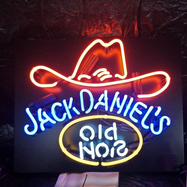 

крышка jack danel's неоновая вывеска бар на заказ дисплей для развлечений на открытом воздухе неоновая лампа light metal frame 17 '' 20 '' 2