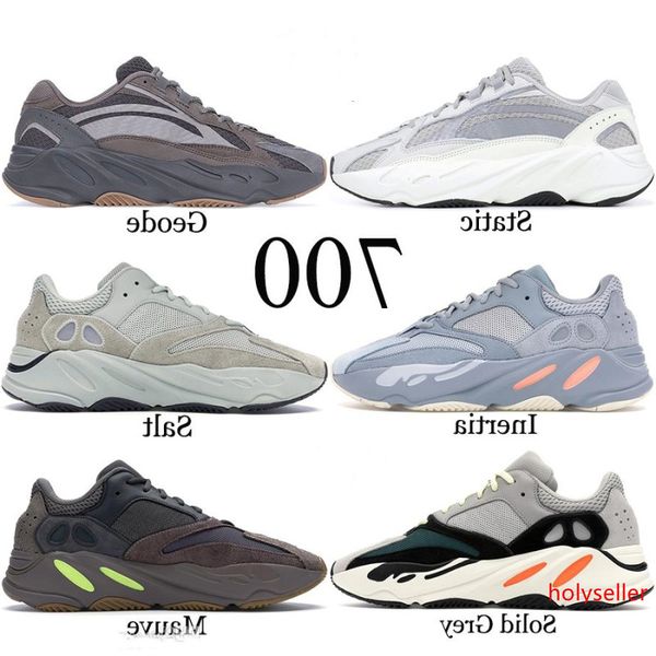 

new inertia kanye west 700 mens running shoes salt static solid grey wave runner 700 sneakers man women sports shoes designer trainers