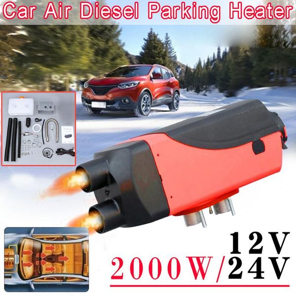 

12v 24v 2000w dual hole automobile heater diesel engine parking heater intelligent car parking fuel air