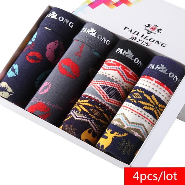 

2019 new mens underwear boxers fashion printed men underpants boxer shorts modal male panties pouch sheath underpants, Black;white
