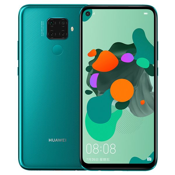 

original huawei nova 5i pro 4g lte cell phone 6gb ram 128gb rom kirin 810 octa core 6.26" full screen 48mp fingerprint id smart mobile