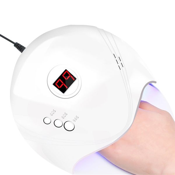 

portable 36w smart led / uv nail lamp with lcd screen 3 timers usb charging dryer for manicure all gels nail art salon tools