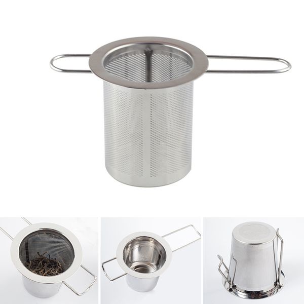 

сетка из нержавеющей стали кухня инструмент silver прочный многоразовый easy clean складные ручки practical главная ситечко