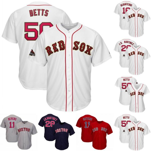 

2019 gold program bo ton jer ey 16 andrew benintendi 10 david price 50 mookie bett 19 jackie bradley jr 28 j d martinez ba eball jer ey, Blue;black