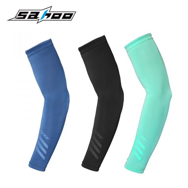 

sahoo #451446 sun protection arm sleeves uv resistance cool lycra cover cycling sleevelet covers manguito armwarmer, Black;red