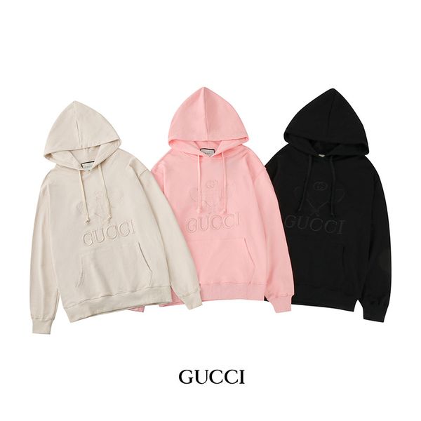 

Autumn women hoodie fa hion embroidery loo e hoodie ca ual men women pullover clothing, Black