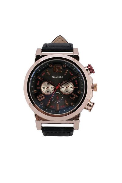 

navigli male clock 3936mt01, Slivery;brown