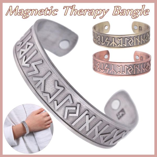 

3 colors magnetic cuff bracelet magnets therapy cuff bangle pain relief healing arthritis zinc alloy health bracelet bangle, Black