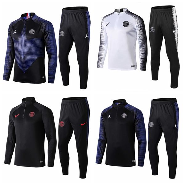 

1920PSG Paris soccer Maillots de foot спортивные костюмы наборы куртка MBAPPE futbal survetement футбольные ч