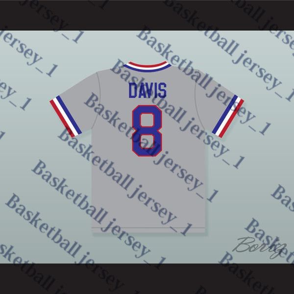 

Crash Davis 8 Bull Durham Gray Baseball Jersey.men jersey