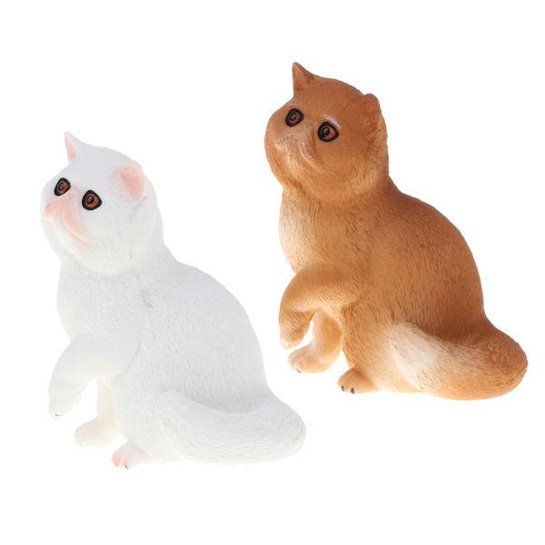 

plastic cute persian cats collection and action figure sence decoration accessory