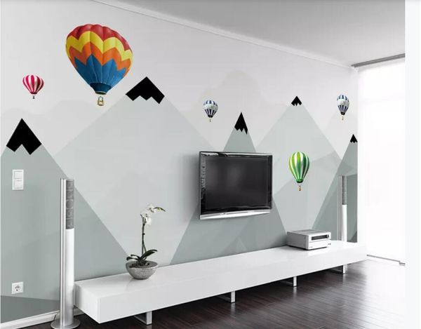 

3d wallpaper custom p mural nordic simple air balloon geometric tv background wall home decor wall art pictures