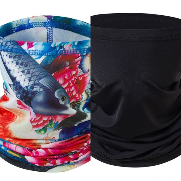 

6lj9a face 2020 new half role-playing mask scarf headscarf bike motorcycle scarf scarf neck mask cycling shipping ski biker headband, Black