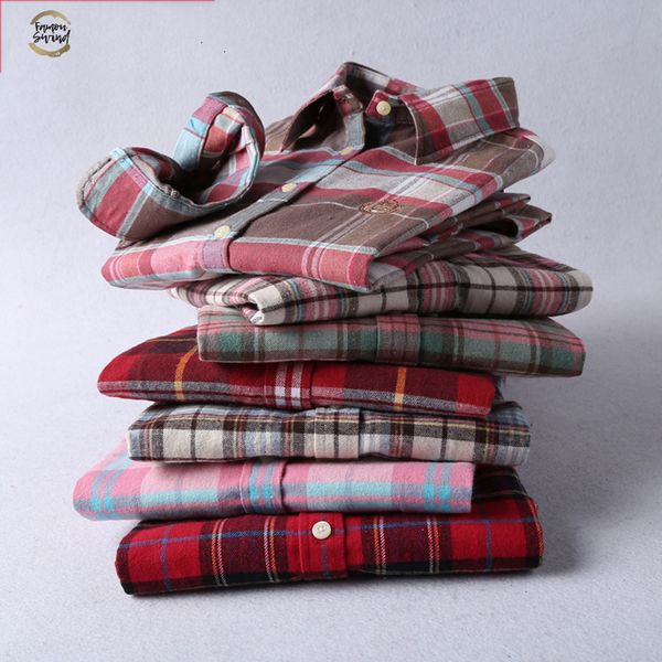 

brand new flannel plaid shirt women women blouses 100%cotton embroidery casual long sleeve shirt 27 color, White