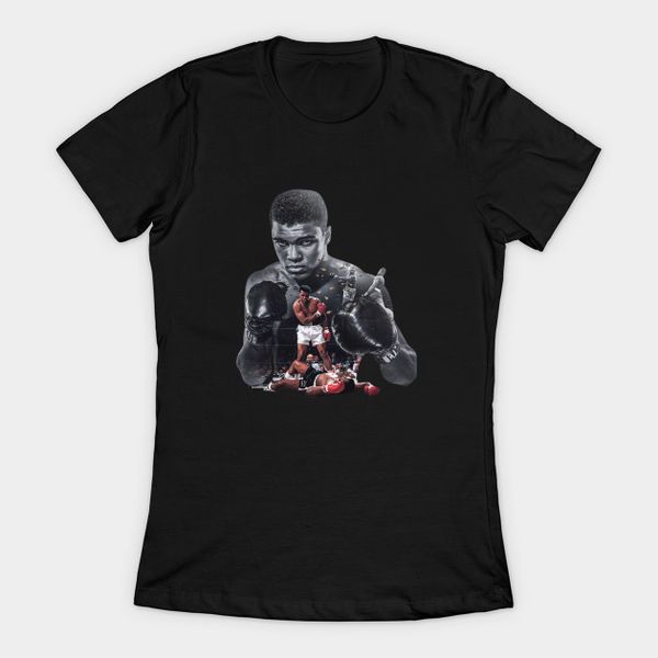 

muhammad ali women's t-shirt, White