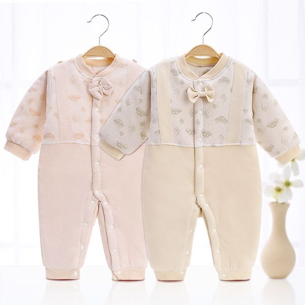 

baby winter clothes newborn outfits jumpsuits men and women baby cotton-padded jacket autumn and winter thick warm romper, Blue