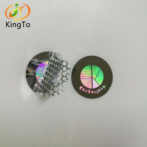

tamper evident honeycomb hologram security sticker