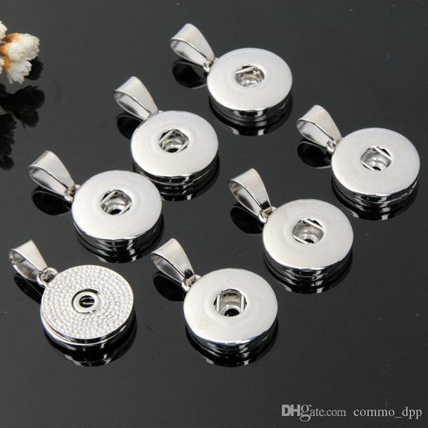 

18mm snaps button charms metal interchangeable ginger snap pendant for bracelets necklaces making fashion noosa jewelry in bulk, Bronze;silver