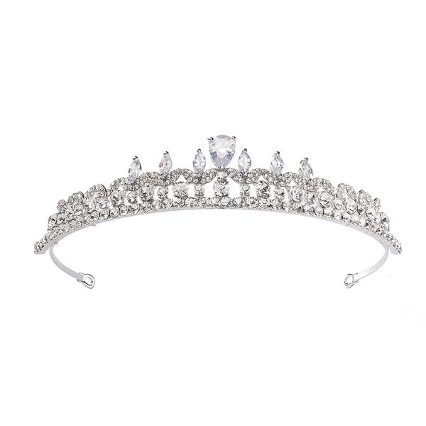 

eseres новая мода sparkly кристалл tiara женщины ободки свадебные аксессуары для волос princess jewelry, Golden;white