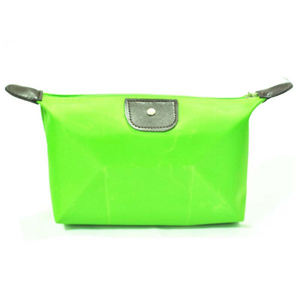 

ougger girl makeup bags cosmetic pouch new green little polyester zipper folding waterproof make up organizer bags