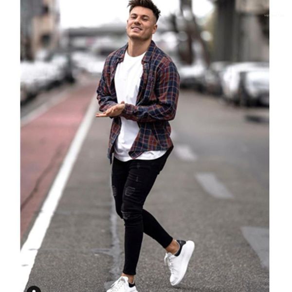 

color jeans designer slim zipper fly pancil pants fashion streetwear casual skinny pant mens print solid, Blue