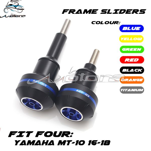 

motorcycle cnc crash pad frame slider protection guard for yamaha mt-10 mt10 mt 10 2015 2016 15 16