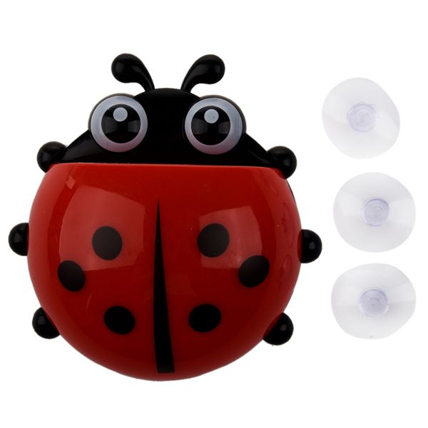 

convenient bathroom toothbrush stuff ladybug wall suction holder