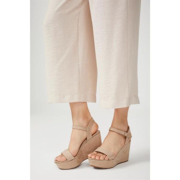 

gusto wedges suede strappy shoes-beige gusto, Black