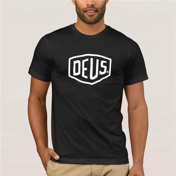 Ofertas de preço de atacado Engraçado camiseta deus ex machina Shield personalidade de moda originalidade de originalidade masculina