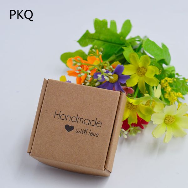 

30pcs wishes small gift box especially for you candy box happy birthday paper soap jewelry packaging 5.5x5.5x2.5cm