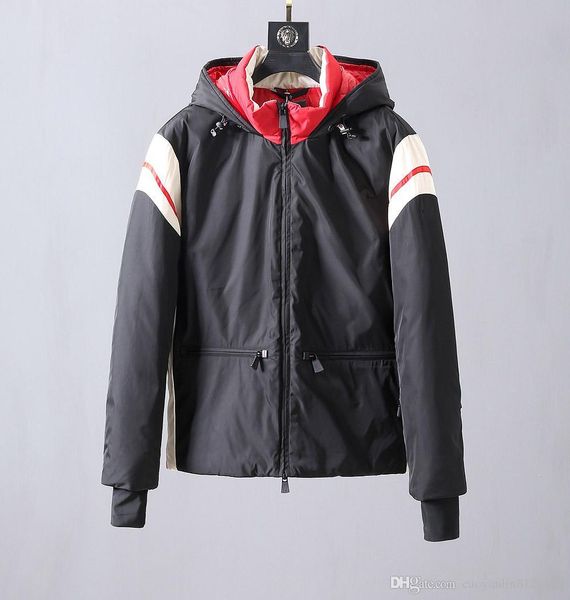 

2018 new classic fashion real ps men longsleeve casual downcoat men parkas, Black