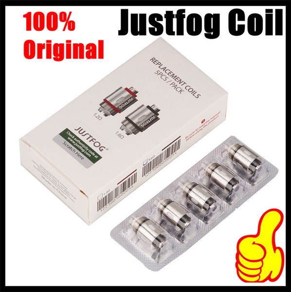 

100% оригинал JUSTFOG катушка головка сердечника 1.2 ом 1.6 ом для Justfog C14 Q14 Q16 P16A P14A комплект распылитель электронная сигарета Vape Kit