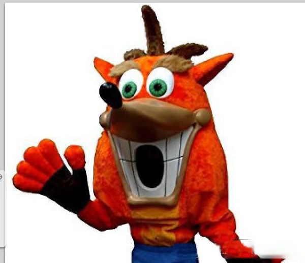 

2019 custom newly designed fox mascot costume size ing, Red;yellow