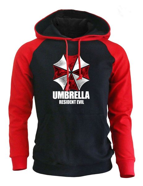 

designer hoodie casual luxury hoodie for men women loose style cotton blend thick mens hoodies umbrella print long sleeve hooded size s-xxl, Black