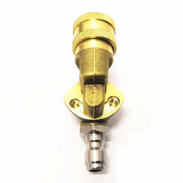

1/4 connecter metal disconnect quick connecting flexible pivoting coupler dead angle high pressure nozzles socket for car washer