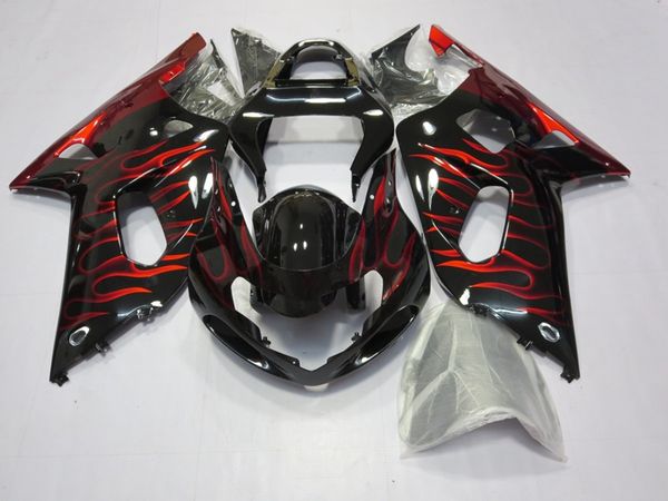 

4 бесплатные подарки новый abs для мотоциклов обтекатели kit подходит для suzuki gsx-r600 gsx-r750 600 750 k1 2001 2002 2003 01 02 03 flame