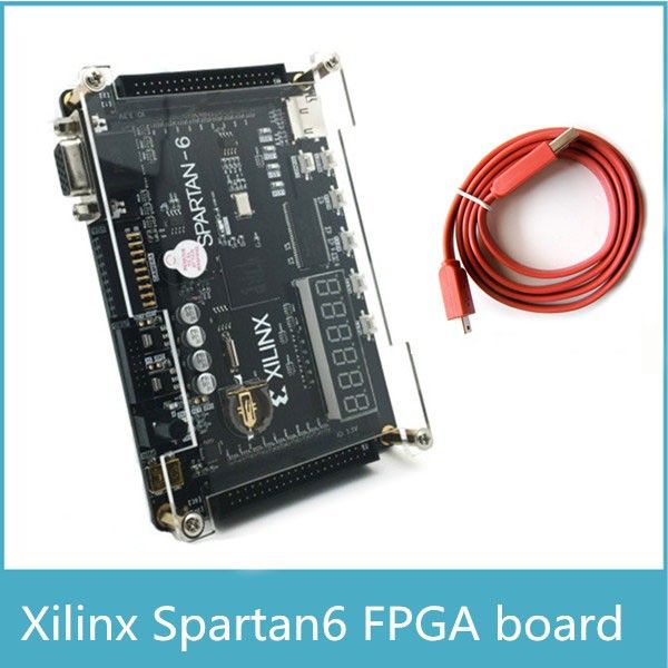 Freeshipping FPGA-Board Xilinx Spartan FPGA-Entwicklungsboard Xilinx Spartan6 XC6SLX9 mit 256 MB SDRAM EEPROM FLASH S-D-Karte Kamera VGA