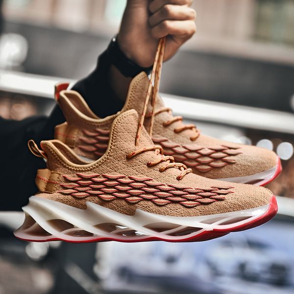 

2019 new outdoor men running for men jogging walking sports shoes high-quality lace-up athietic breathable blade sneakers