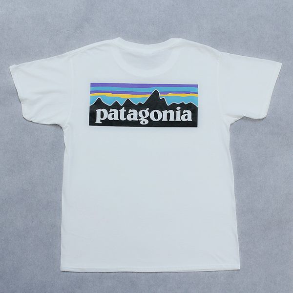 

любители лето с коротким рукавом футболки моды марка streetwear белый tshirts patagonia mens женщины печати топы одежда бесплатную доставку, White;black