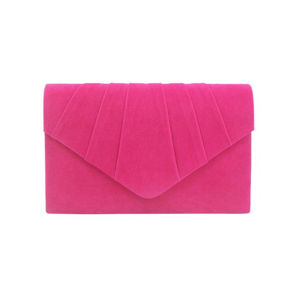 

ladies evening bag pleated solid wedding prom party fashion clutch women's wallet