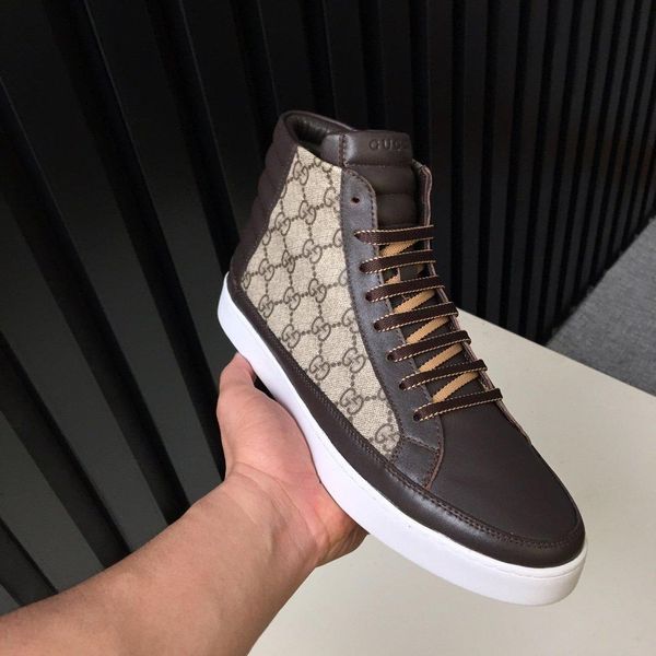 

w40new limited edition french series high-end men s casual shoes, men s boots fashion sports shoes, original shoebox delivery 38-44, Black