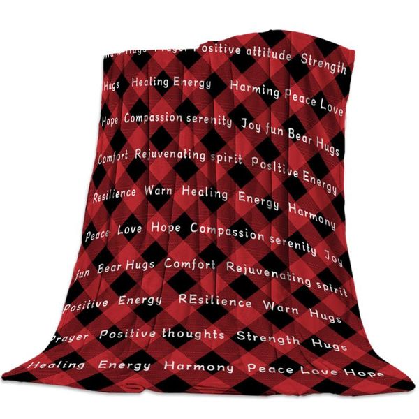

warm embrace positive energy red black throw blanket sofa bed throw blanket kid warm for beds coral fleece fabric