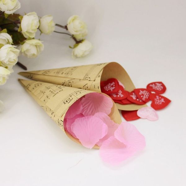 

50 шт ретро крафт бумага конусы букет конфеты шоколадные сумки коробки свадьба подарки упаковка с конопляное канаты этикетки наклейки tap др