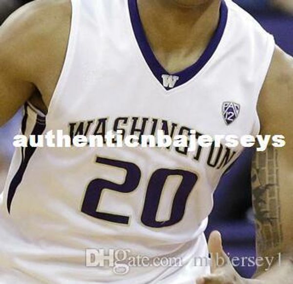 

custom #20 markelle fultz washington huskies college basketball jersey embroidery stitched any name and number, Black;blue