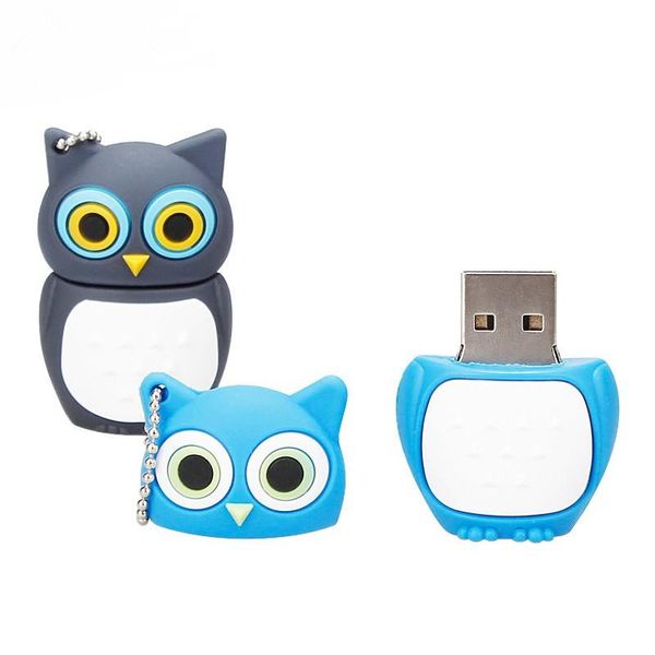 

usb flash drive 64gb cute animal cartoon owl usb 2.0 4gb 8gb 16gb 32gb pen drive usb memory creative pendrive holiday gift tina