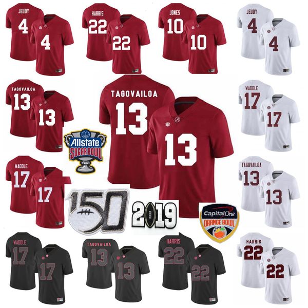 

custom ncaa alabama crimson tide jerseys patrick surtain ii jersey devonta smith mac jones henry ruggs iii college football jerseys stitched, Black
