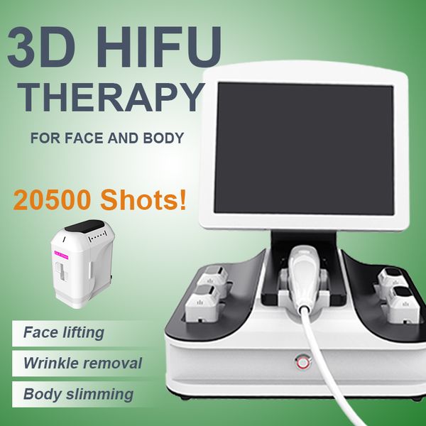 

3d hifu body slimming machine portable ultrasound machine facial tightening 8 hifu cartridge hifu beauty machine